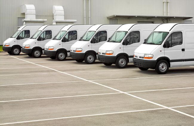 Line of work vans prepared for mobile fleet servicing and routine maintenance by Mobile Mechanic Penrith in Sydney